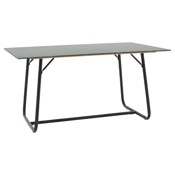 Masa Revello alba, neagra, 150x90x75 cm