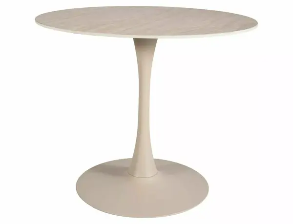 Masa rotunda Amadeo bej mat/cașmir ø90/h73 cm