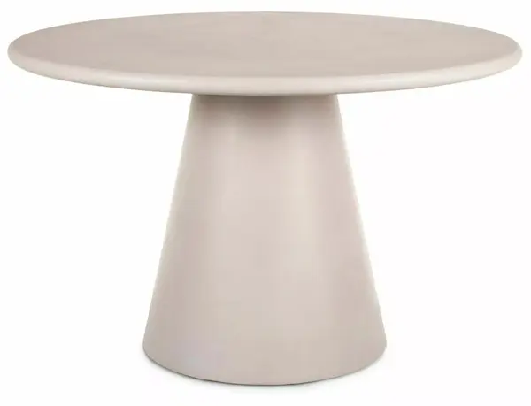 Masa rotunda Aurora gri deschis ø120/h76 cm