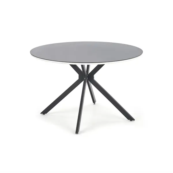 Masa rotunda MDF + sticla + metal Avelar - d 120 x h 76 cm