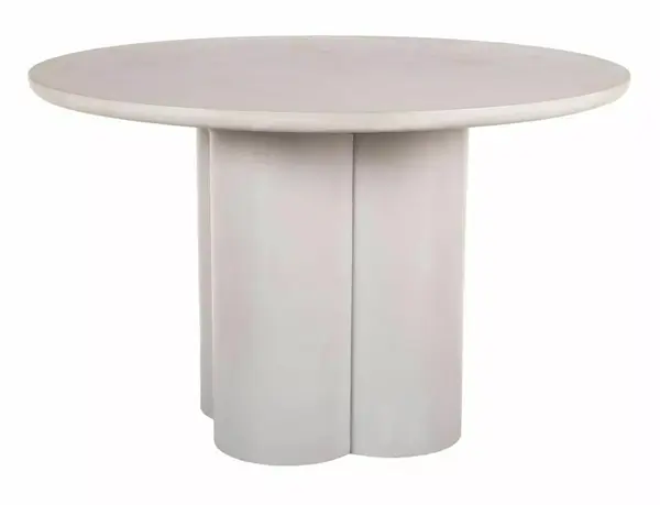 Masa rotunda Rosalia gri deschis ø120/h74 cm