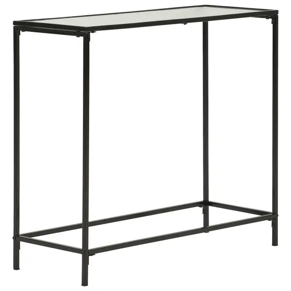 Masă Tip Consolă din metal, sticlă, 80/30/70 cm