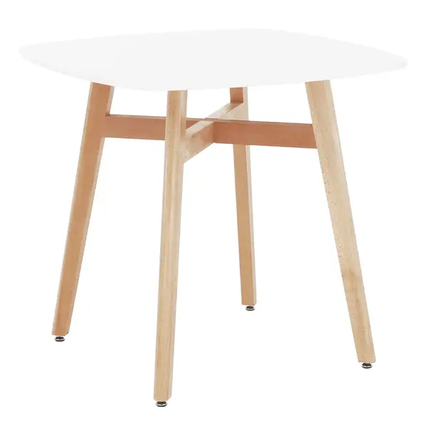 Masa VITALIA 80 CM - Alb / 80x80cm