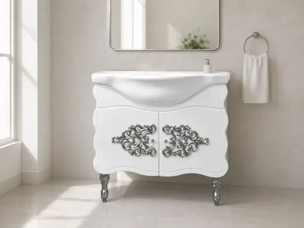 Masca baie cu lavoar Temptation Argint 87x90x51 cm