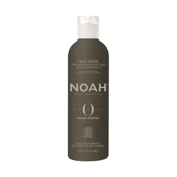 Masca bio nutritiva cu Unt de Murumuru pentru parul uscat si deteriorat, 250ml, Noah