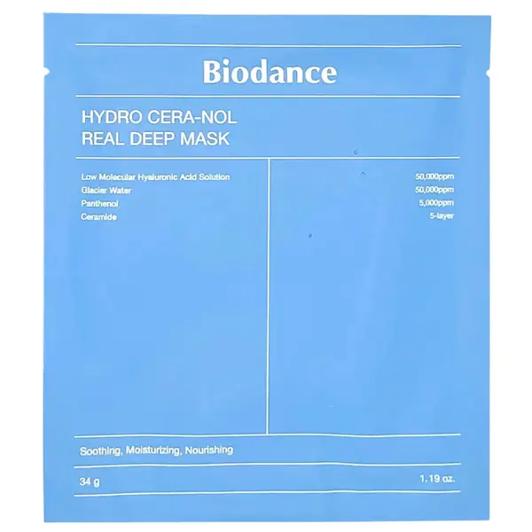 Mască Calmantă cu Ceramide Biodance Hydro Cera nol Real Deep Ma