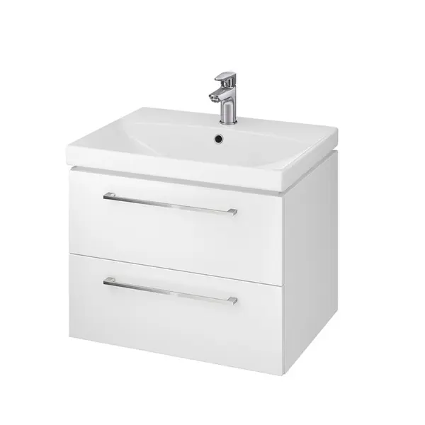 Masca chiuveta baie Cersanit set 836 Gala City 60 cm alb (baza+lavoar) DSM S801-166-DS