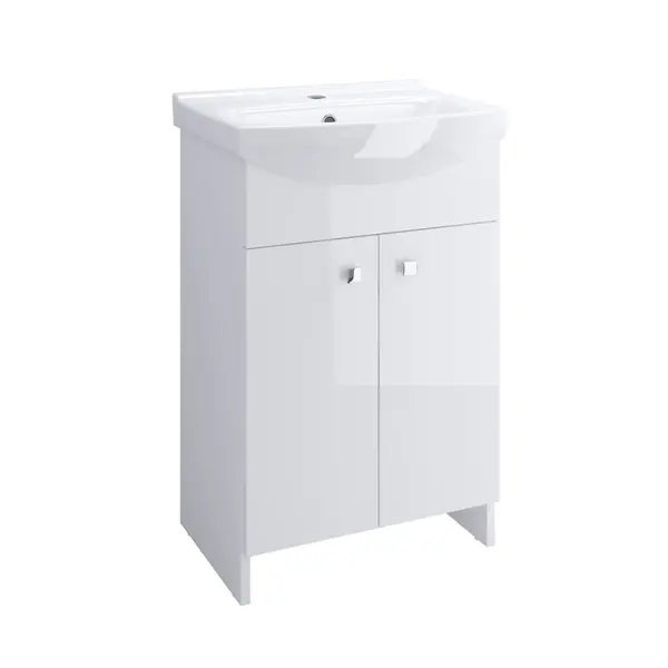 Masca chiuveta baie Cersanit set Sati Cersania 50 cm alb (baza+lavoar) S567-002-DSM