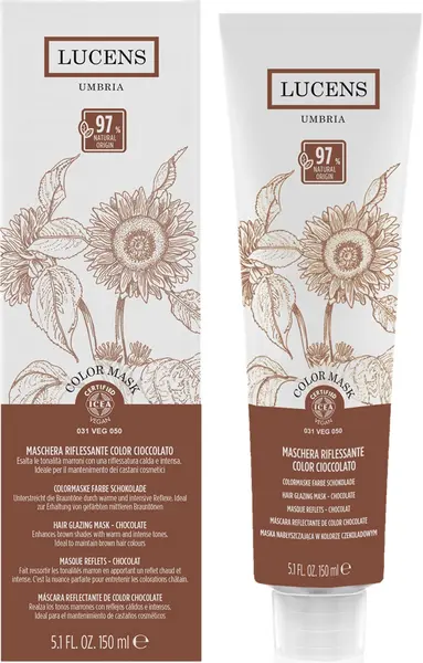 Mască colorantă Lucens, Cioccolato, 150 ml