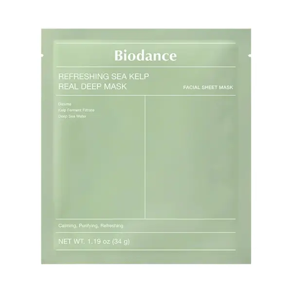 Masca cu alge marine Refreshing Sea Kelp Real Deep Mask, 34g, Biodance