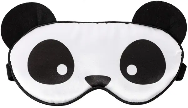 Mască de dormit I-Total Panda - Neagră-albă