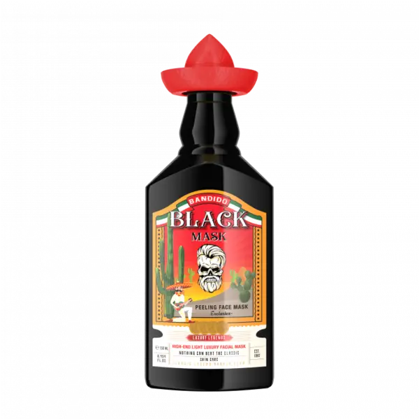 Masca de Fata Neagra Profesionala, Peeling Face Mask, 250 ML - Bandido