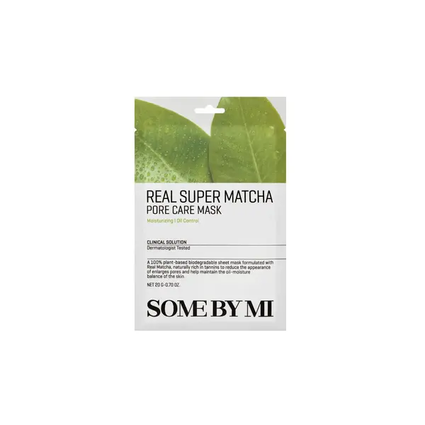 Mască de față pentru pori cu matcha, Some By Mi, Real Care Mask Super Matcha Pore