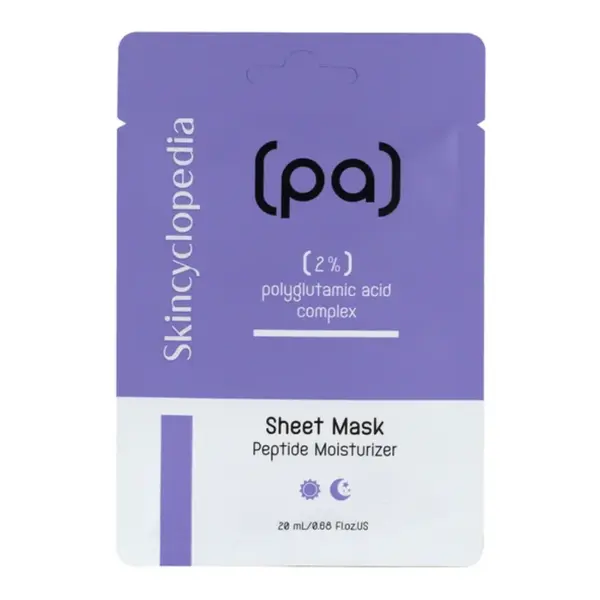 Masca de fata tip servetel cu acid poliglutaminic, 20ml, Skincyclopedia