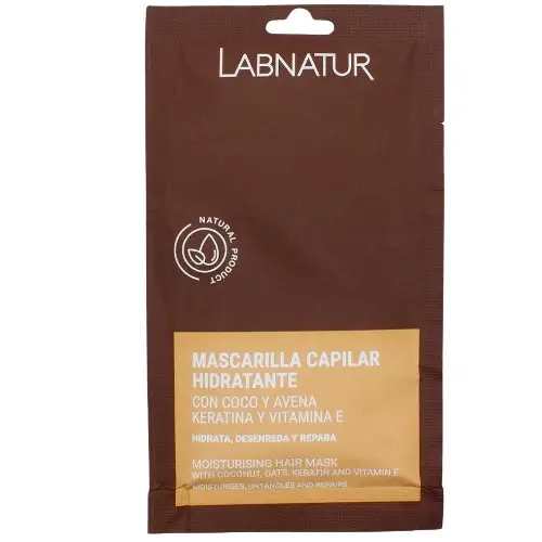 Masca de par cu Keratina Nuca de cocos si Ovaz, 20ml, LabNatur