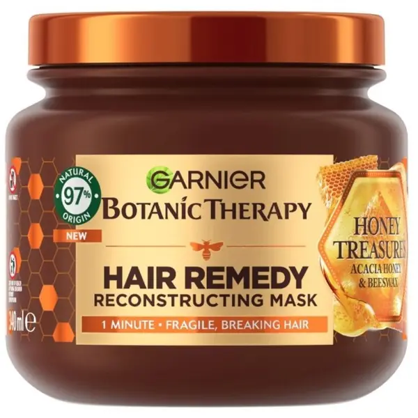 Masca de Par cu Miere Remedy, 340 ml, Botanic Therapy