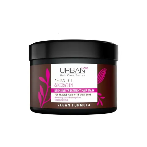 Masca de par intensiva cu Ulei de Argan si Keratina, 230ml, Urban Care