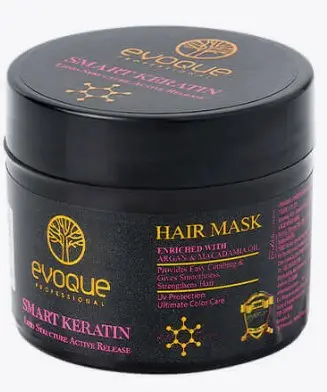 Masca de par Smart Keratin Travel Size EVOQUE USA, 50 ml - Reparare profunda pentru par degradat, frizat sau tratat chimic