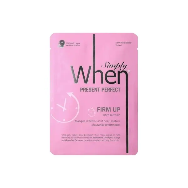 Masca faciala pentru fermitate cu colagen si acid hialuronic Present Perfect, 23ml, Simply When