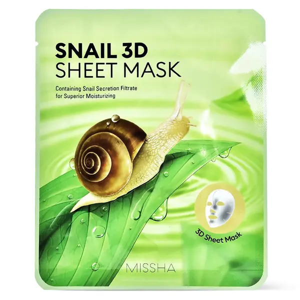 Masca faciala regeneranta cu extract de melc Missha Snail 3D Shee