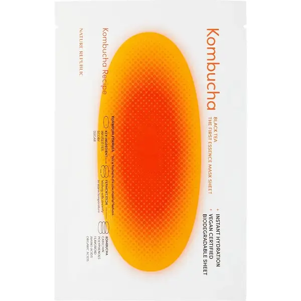 Masca hidratanta pentru fata Kombucha Black Tea, 25ml, Nature Republic