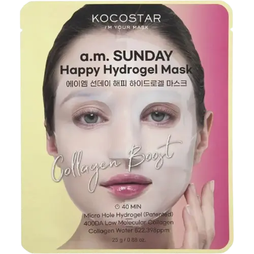 Masca hydrogel pentru fata A.M Sunday Mask, 25g, Kocostar