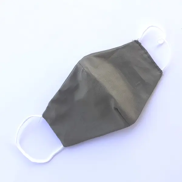 Masca medicala protectie copii, bumbac, reutilizabila, Verde Army, 4ani+
