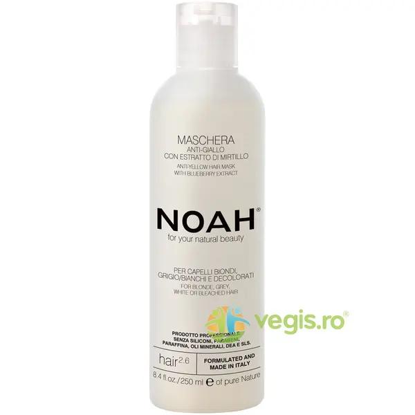 Masca Naturala pentru Par cu Extract de Afine Anti-Yellow 250ml