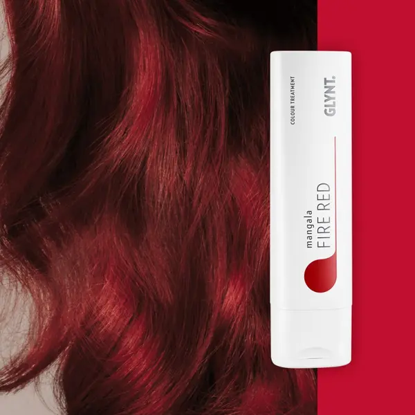 Masca nuantatoare pentru par rosu Fire Red Mangala, 200 ml
