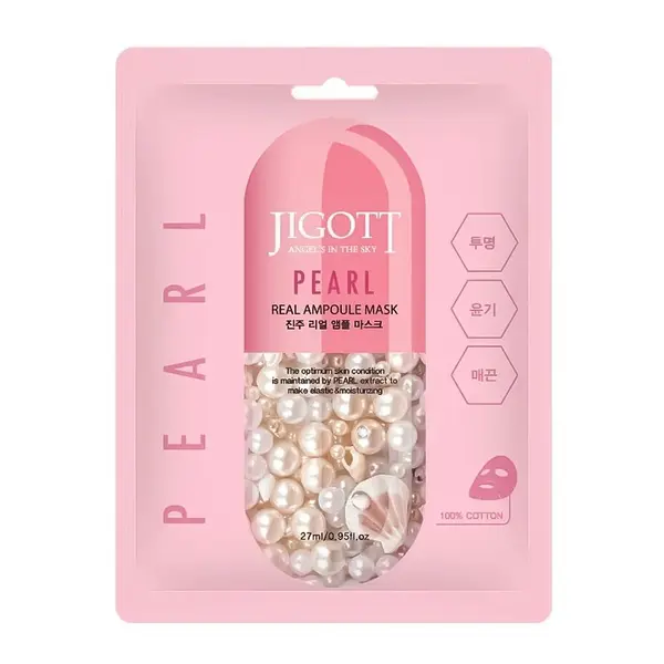Mască Pearl Real Ampoule 27ml - Jigott