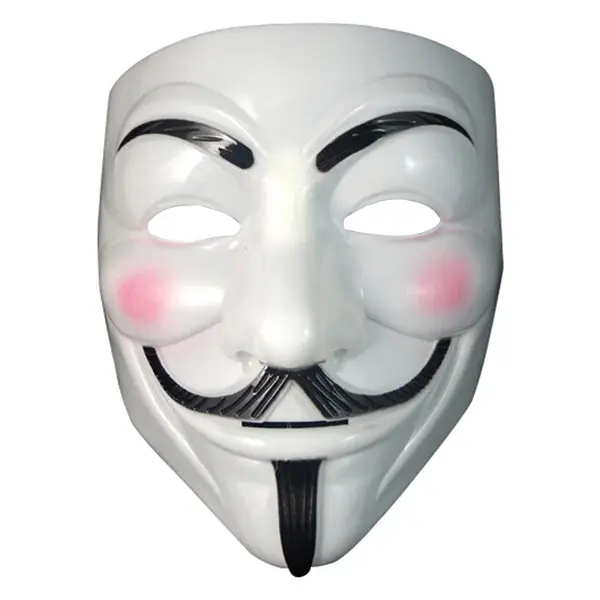 Masca pentru copii DEPOX , Anonymous Vendetta, plastic, marime universala, alba