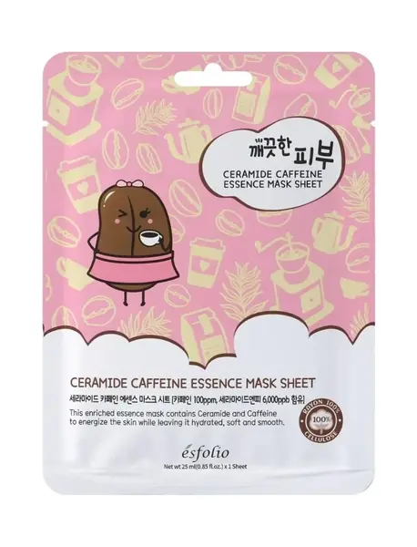 Masca pentru fata cu ceramide si cafeina, 25ml, Esfolio