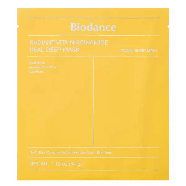 Mască pentru Luminozitate Biodance Radiant Vita Niacinamide Real