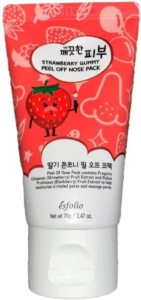 Masca pentru nas cu aroma de capsuni, 70ml, Esfolio