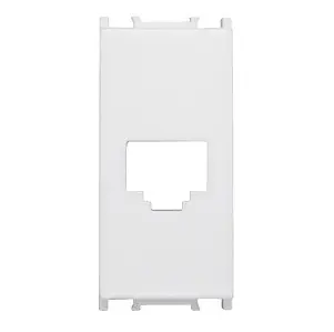Masca pentru RJ45 ET102017 TOOLLESS LINE jack, 1M, alb, Schrack