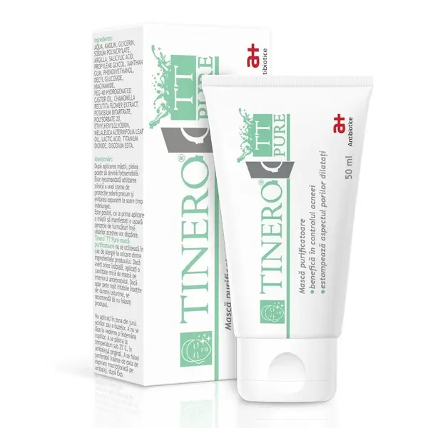 Masca purificatoare Tinero TT Pure, 50ml, Antibiotice SA