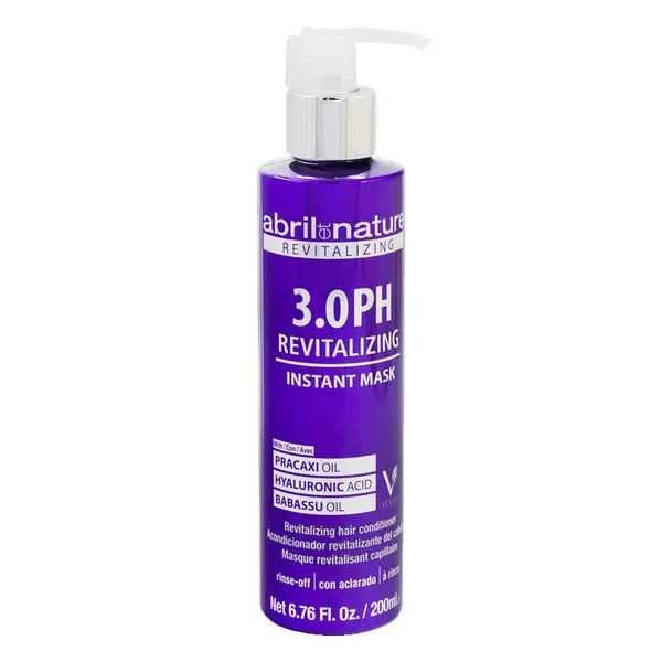 Masca revitalizanta cu acid hialuronic pentru par cu PH 3.0, Abril et Nature, 200 ml
