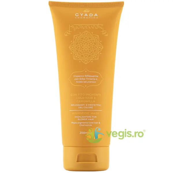 Masca Revitalizanta pentru Par Blond cu Acid Hialuronic si Curcuma 200ml