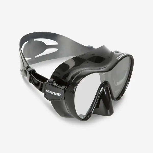 Mască scufundări CRESSI Frameless, fără ramă, cu suprafață turnată F1 Negru