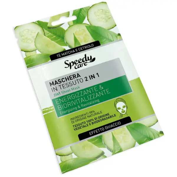Masca servetel 2 in 1 Energizanta si Revitalizanta Speedy Care, O-PAC | 1 buc