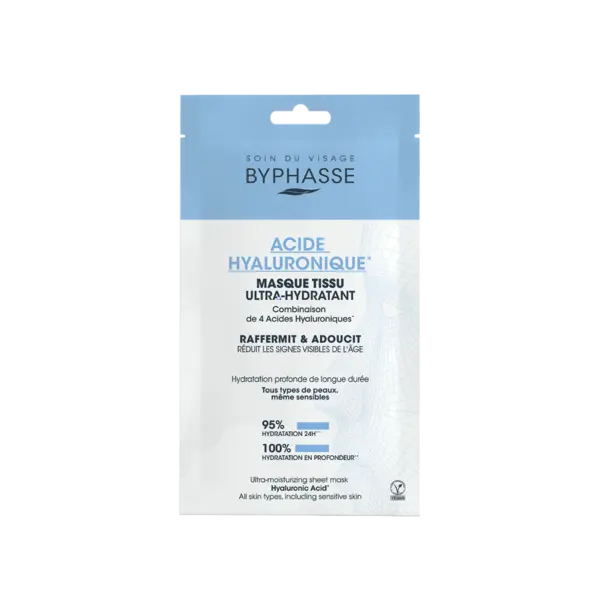 Masca servetel ultra hidratanta cu acid hialuronic, 18ml, Byphasse