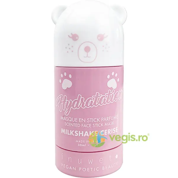 Masca Stick Hidratanta pentru Fata cu Argila Alba si Parfum Milkshake de Cirese 30ml