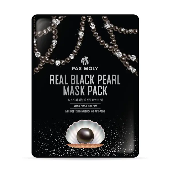 Masca tip servetel cu perle negre, 25ml, Pax Moly