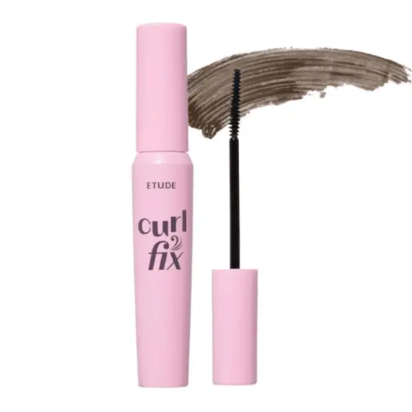 Mascara pentru volum și curbare, Etude, Curl Fix Mascara, 8g - Brown