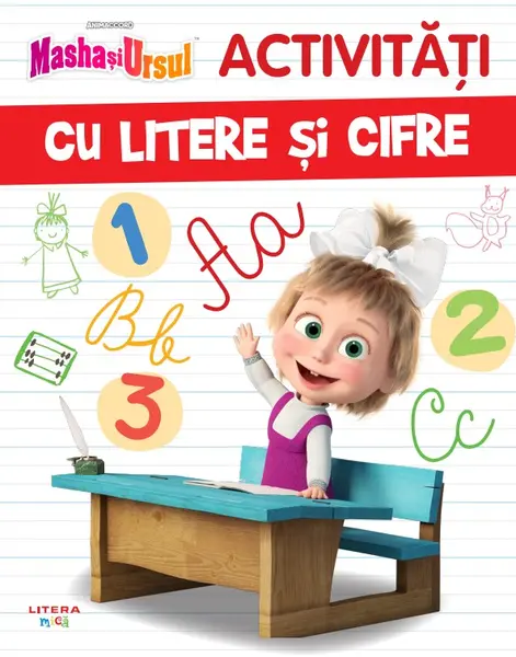 Masha si Ursul. Activitati cu litere si cifre