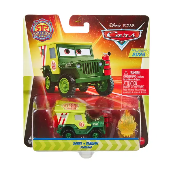 Masina cu accesoriu, Disney Cars, Sarge, 1:55, JMX77
