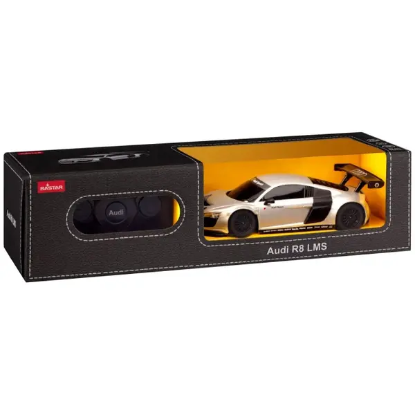 Masina cu Telecomanda Audi R8 Argintie, Scara 1:24