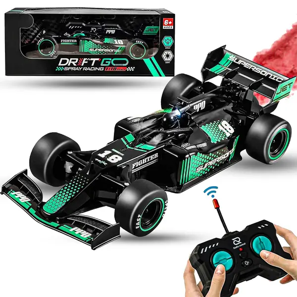 Masina cu telecomanda F1 curse RC Timebox, 10km/h, 1:18, Negru/Albastru - Default Title