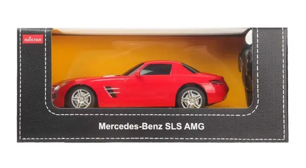 MASINA CU TELECOMANDA MERCEDES-BENZ SLS AMG ROSU SCARA 1 LA 24