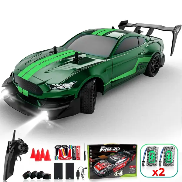 Masina cu telecomanda RC Timebox, 30km/h, 1:16, 4x4, Drift car, Verde - Default Title